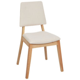 Beliani Set Of 2 Dining Chairs Merrill Wood Light Beige - thumbnail 6