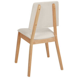 Beliani Set Of 2 Dining Chairs Merrill Wood Light Beige - thumbnail 5
