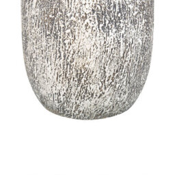 Beliani Flower Vase Vigo Ceramic 36 Cm Grey - thumbnail 7