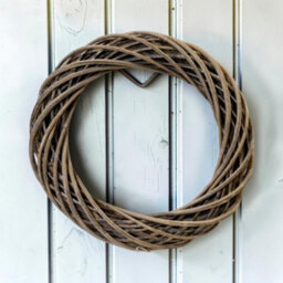 Satchville Grey Round Thick Willow Wreath - thumbnail 2
