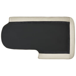 Beliani Left-Hand Chaise Longue Allier Velvet Beige - thumbnail 6