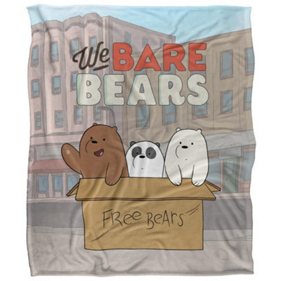 We Bare Bears Silky Baby Supersoft Blanket Green/blue (One Size) - image 1