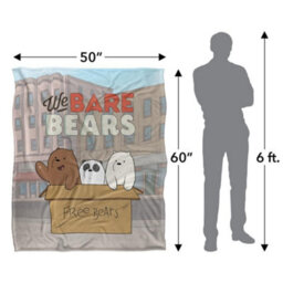 We Bare Bears Silky Baby Supersoft Blanket Green/blue (One Size) - thumbnail 5