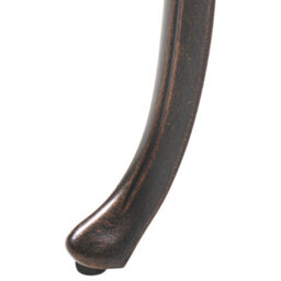 Beliani Garden Bench Piura 88 Cm Metal Dark Brown - thumbnail 9