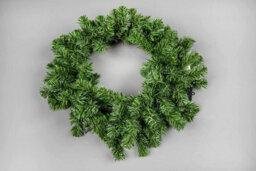 Shatchi 55Cm Pre-Lit Green Christmas Wreath Alaskan Pine With 30 Ice White Leds - thumbnail 7