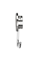Croydex Stick'n'lock Plus Gloss Chrome Effect Wall-Mounted Toilet Roll Holder (H)110mm (W)250mm - thumbnail 3
