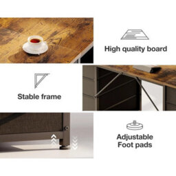 Versatile Home Office Computer Desk With 8 Drawers  Perfect For Any Room Setup - thumbnail 5