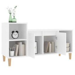 Berkfield Tv Cabinet White 100X35X55 Cm Engineered Wood - thumbnail 4