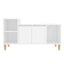 Berkfield Tv Cabinet White 100X35X55 Cm Engineered Wood - thumbnail 5
