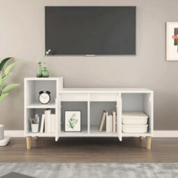 Berkfield Tv Cabinet White 100X35X55 Cm Engineered Wood - thumbnail 3