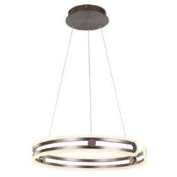 Luminosa Lighting Luminosa Modern Led Hanging Pendant Coffee, Warm White 3000K 4830Lm Dimmable