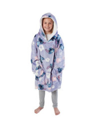 Disney Lilo & Stitch Floral Wearable Hooded Fleece Blanket - Kids Size