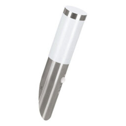 Ip44 Outdoor Stainless Steel Wall Light With Pir Motion Sensor - 12W E27 Bulb Compatible - thumbnail 1