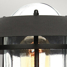 Luminosa Lighting Elstead Helsingor 1 Light Pir Pedestal Lantern Black Ip44 - thumbnail 4