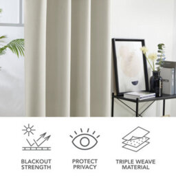 Deconovo Window Treatment Thermal Insulated Solid Energy Smart Ring Top Room Darkening Panels 46X54 Inch Silver Grey 2 Panels - thumbnail 5