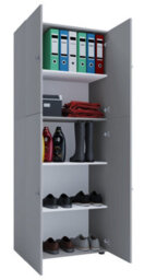 Vcm Wardrobe Lona Gray W. 70 X H. 184 X D. 40 Cm - thumbnail 2