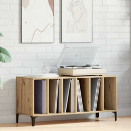 Walplus Record Cabinet Artisan Oak 100X38X48 Cm Engineered Wood - thumbnail 3