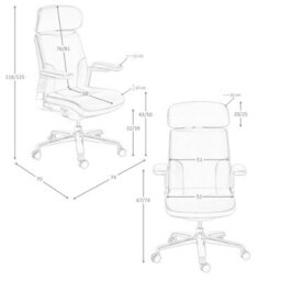 Angel Cerda Brown Leatherette Swivel Office Chair - thumbnail 8