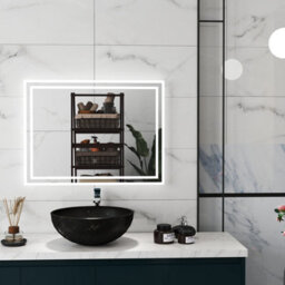 D Pro T Bathrooms 700 X 500mm Twin Illuminated Led Heated Demister Bathroom Mirror