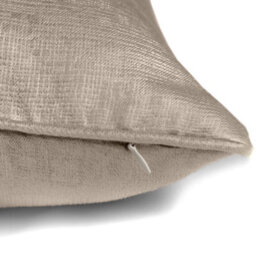 Fusion Strata Luxe Natural Velvet Filled Cushion - thumbnail 2