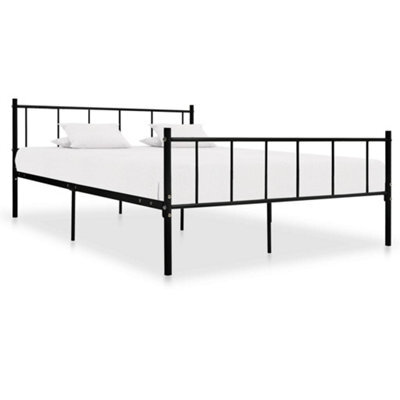 Berkfield Bed Frame Black Metal 180X200 Cm 6Ft Super King - image 1