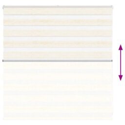 Berkfield Zebra Blind Marble Beige 145X100 Cm Fabric Width 140.9 Cm Polyester - thumbnail 5