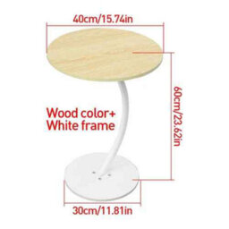 C Shaped  Side Table For Sofa Coffee End Tables For Living Room - thumbnail 2
