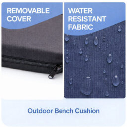 House Of Home Outdoor Bench Cushion Dark Green 2 Seater 108Cm - thumbnail 6