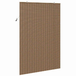 Berkfield Window Blind With Curtains Manual Brown 150 X 220 Cm Bamboo - thumbnail 5