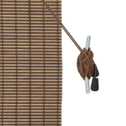 Berkfield Window Blind With Curtains Manual Brown 150 X 220 Cm Bamboo - thumbnail 6