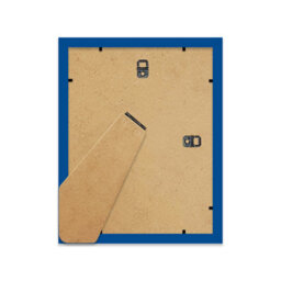 "9X7"" Blue Frame With Mount For 7X5"" Pictures 20mm Thin Edge Portrait And Landscape Display With Wall Hooks And Kickstand" - thumbnail 3