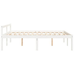 Vidaxl Senior Bed Without Mattress White 150X200Cm King Size - thumbnail 5
