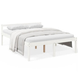 Vidaxl Senior Bed Without Mattress White 150X200Cm King Size - thumbnail 1