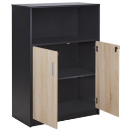 Beliani Storage Unit Zehna Brown/ Black - thumbnail 6