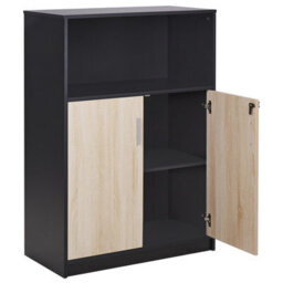 Beliani Storage Unit Zehna Brown/ Black - thumbnail 4