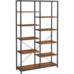 Songmics Bookcase, Bookshelf 5 Tier, Standing Display Storage Rack, For Living Room, Office, Study, Bedroom, Kitchen, Easy Assembly - thumbnail 3