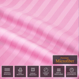 Pamposh Satin Stripe Single Duvet Cover Set Premium Microfibre Hotel Quality Quilt Cover Bedding Sets Hypoallergenic Ultrasoft Bed - thumbnail 5