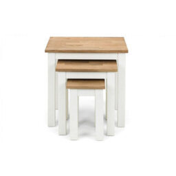 Ashfield Ivory And Oak Nest Of 3 Tables - thumbnail 4