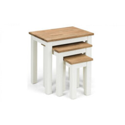 Ashfield Ivory And Oak Nest Of 3 Tables - thumbnail 5