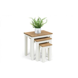 Ashfield Ivory And Oak Nest Of 3 Tables - thumbnail 6