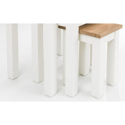 Ashfield Ivory And Oak Nest Of 3 Tables - thumbnail 2