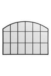 Mirroroutlet The Arcus Black Arched Wall Garden Mirror 90Cm X 65Cm - thumbnail 2