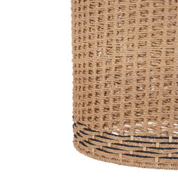 Beliani Pendant Lamp Natural Paper Rope Shade Hanging Light, W39 X H120Cm - thumbnail 5