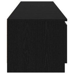 Berkfield Tv Cabinet With Led Lights - Black Oak, 140X40X35.5 Cm, Made From Engineered Wood - thumbnail 9