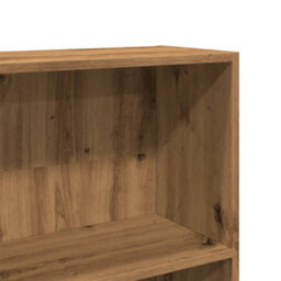 Berkfield Bookcase Artisian Oak 80X24X176 Cm Engineered Wood - thumbnail 7
