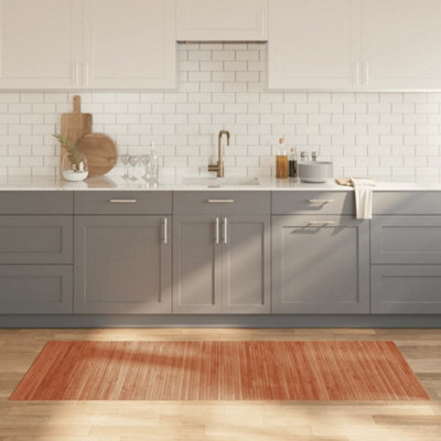Berkfield Rug Rectangular Brown 80X200 Cm Bamboo - image 1