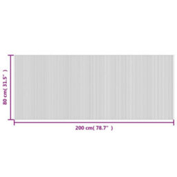 Berkfield Rug Rectangular Brown 80X200 Cm Bamboo - thumbnail 8