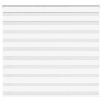 Berkfield Zebra Blind White 160X150 Cm Fabric Width 155.9 Cm Polyester - image 1