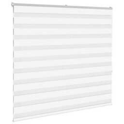 Berkfield Zebra Blind White 160X150 Cm Fabric Width 155.9 Cm Polyester - thumbnail 3