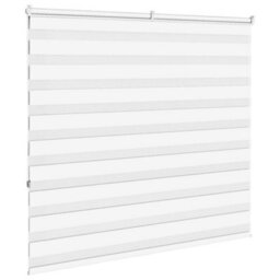 Berkfield Zebra Blind White 160X150 Cm Fabric Width 155.9 Cm Polyester - thumbnail 4